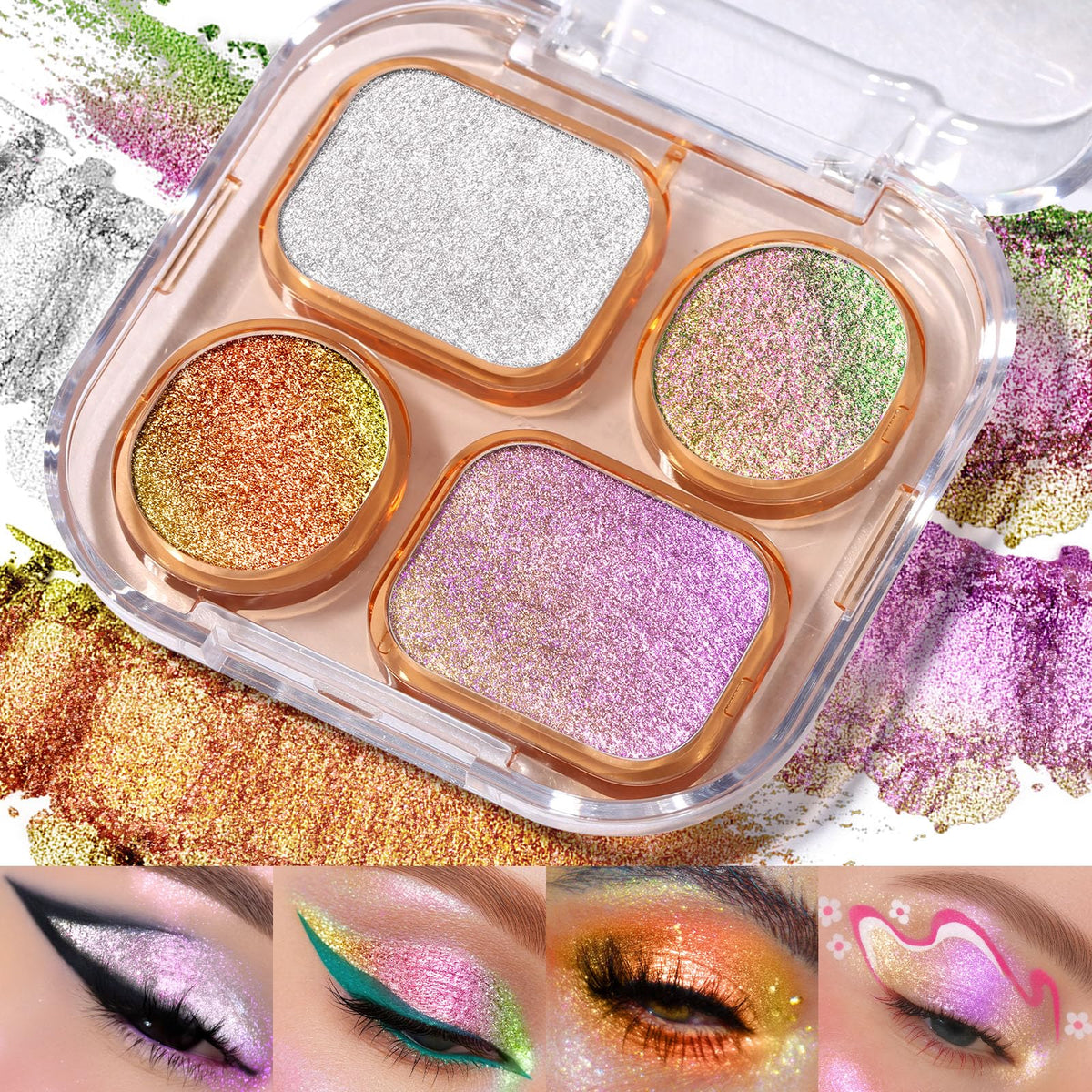 UCANBE front packaging showing four multichrome pans and clear lid for easy visibility