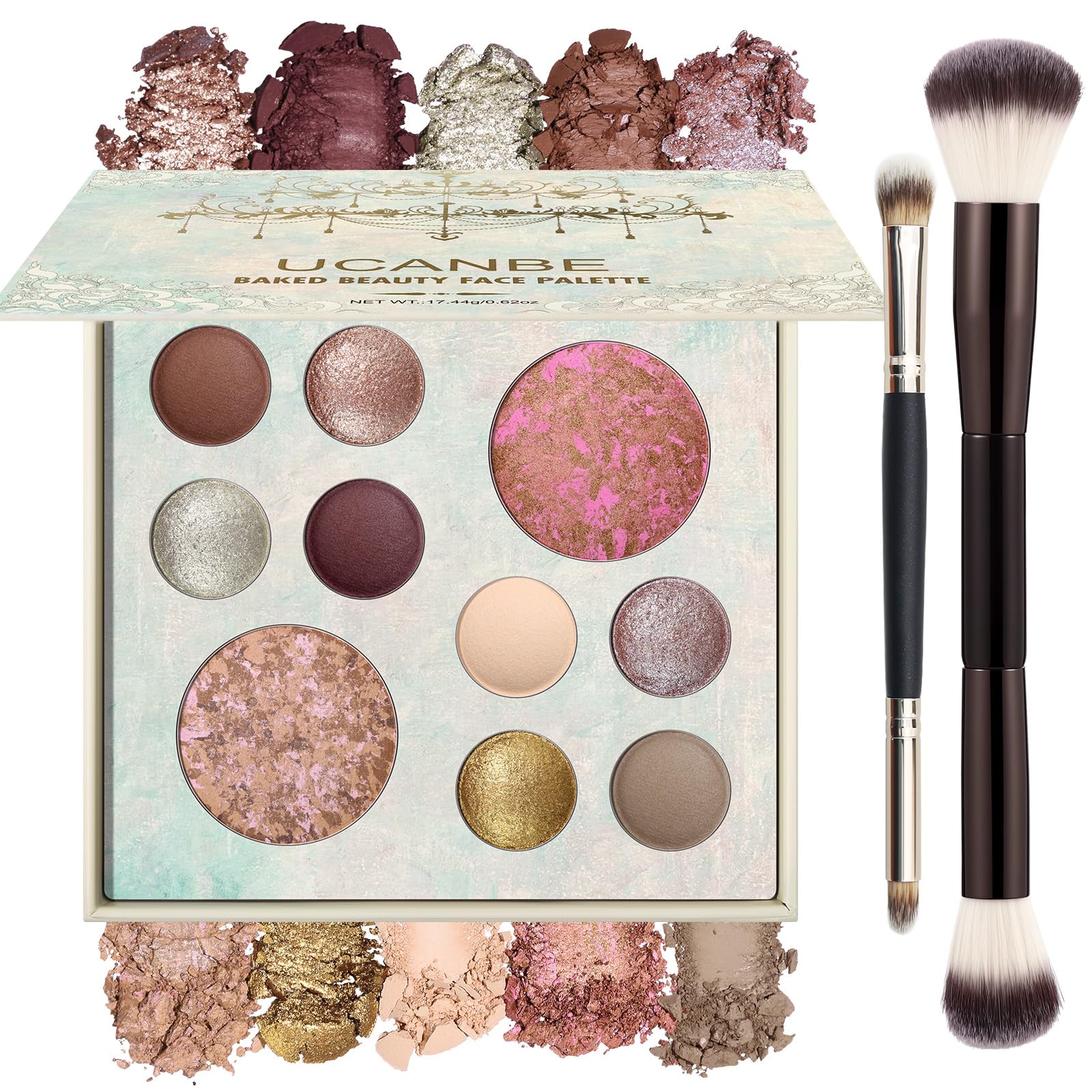 UCANBE front palette packaging showing compact branding and color summary for easy gifting