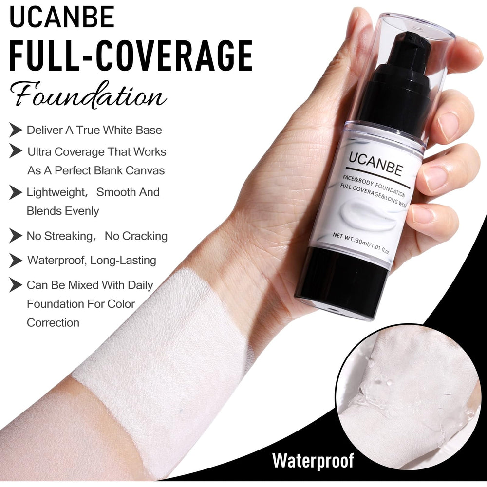 UCANBE matte red liquid lipstick and black eyeliner pen demonstrating precise application