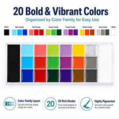 UCANBE large deep pans close-up illustrating generous paint capacity
