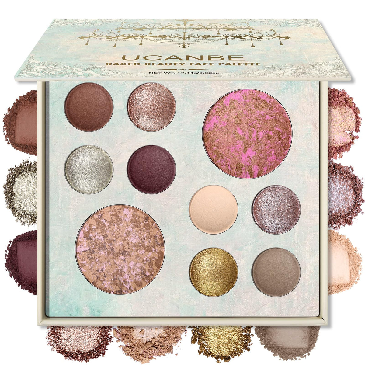 UCANBE palette front packaging showing sleek compact and brand clarity for easy travel