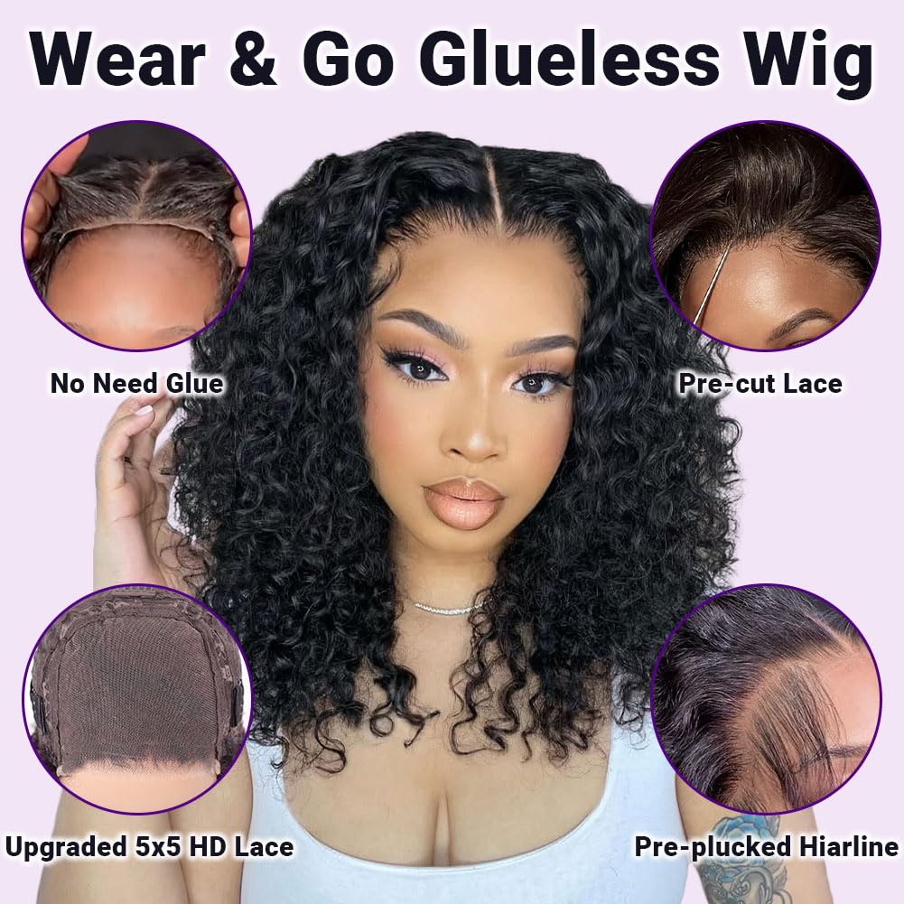 UCUVIC 14-inch wig next to ruler for clear length and scale guidance