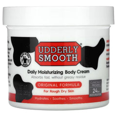 Udderly Smooth front tub showing brand and size for quick identification and convenience