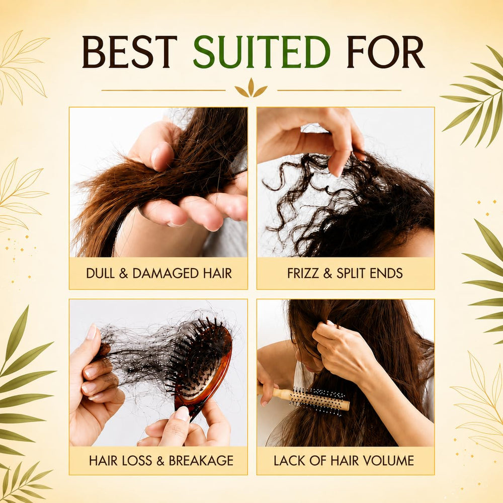 UFNA applied during scalp massage to soothe dryness and support nourishment
