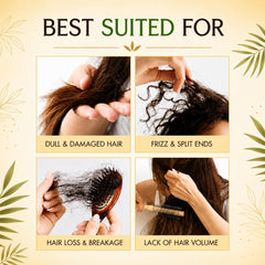 UFNA applied during scalp massage to soothe dryness and support nourishment