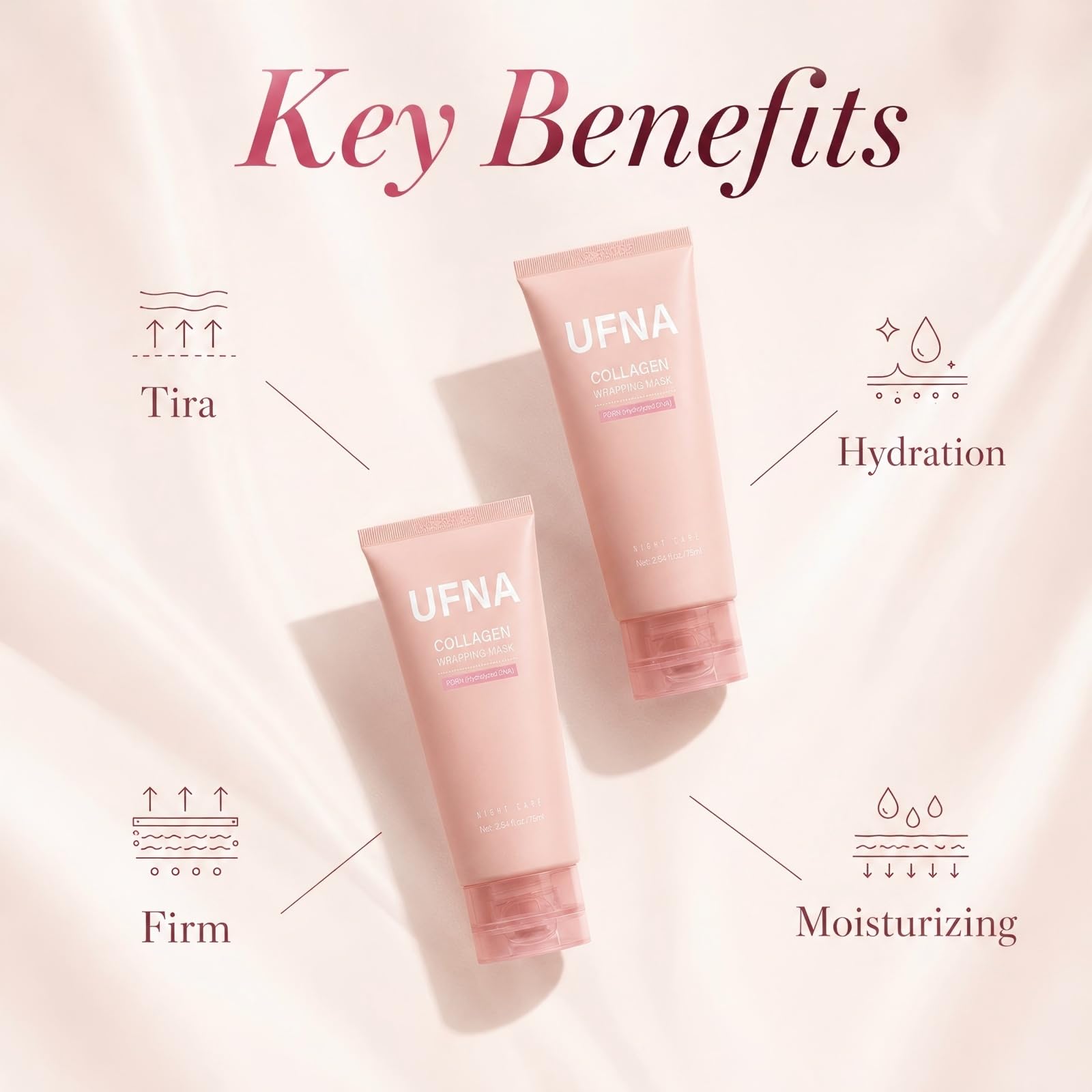 UFNA being applied to cheeks demonstrating even coverage benefit