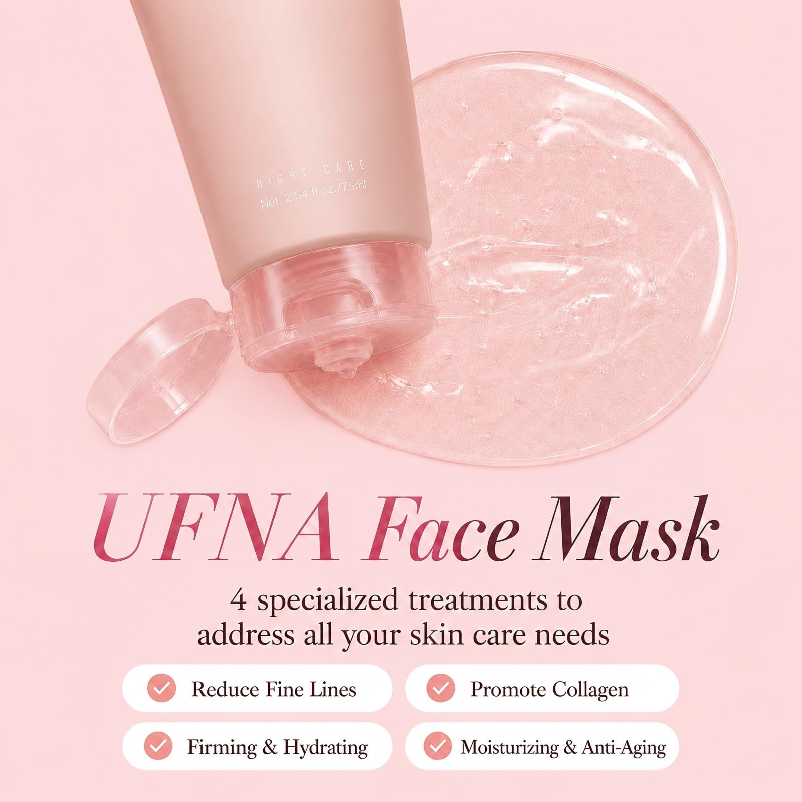 UFNA jar and cap beside measuring spoon showing product size