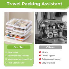 UFORU large case holding bottles to protect toiletries while traveling