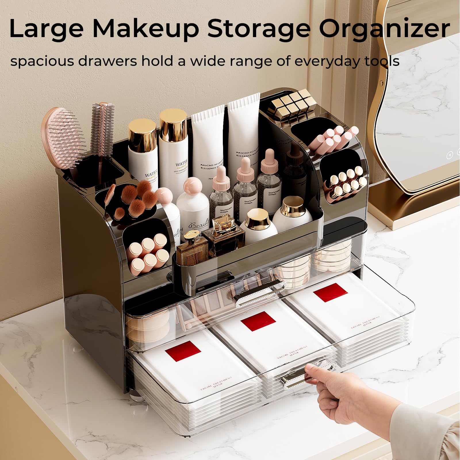 UFORU side brush holders filled with brushes for tidy storage