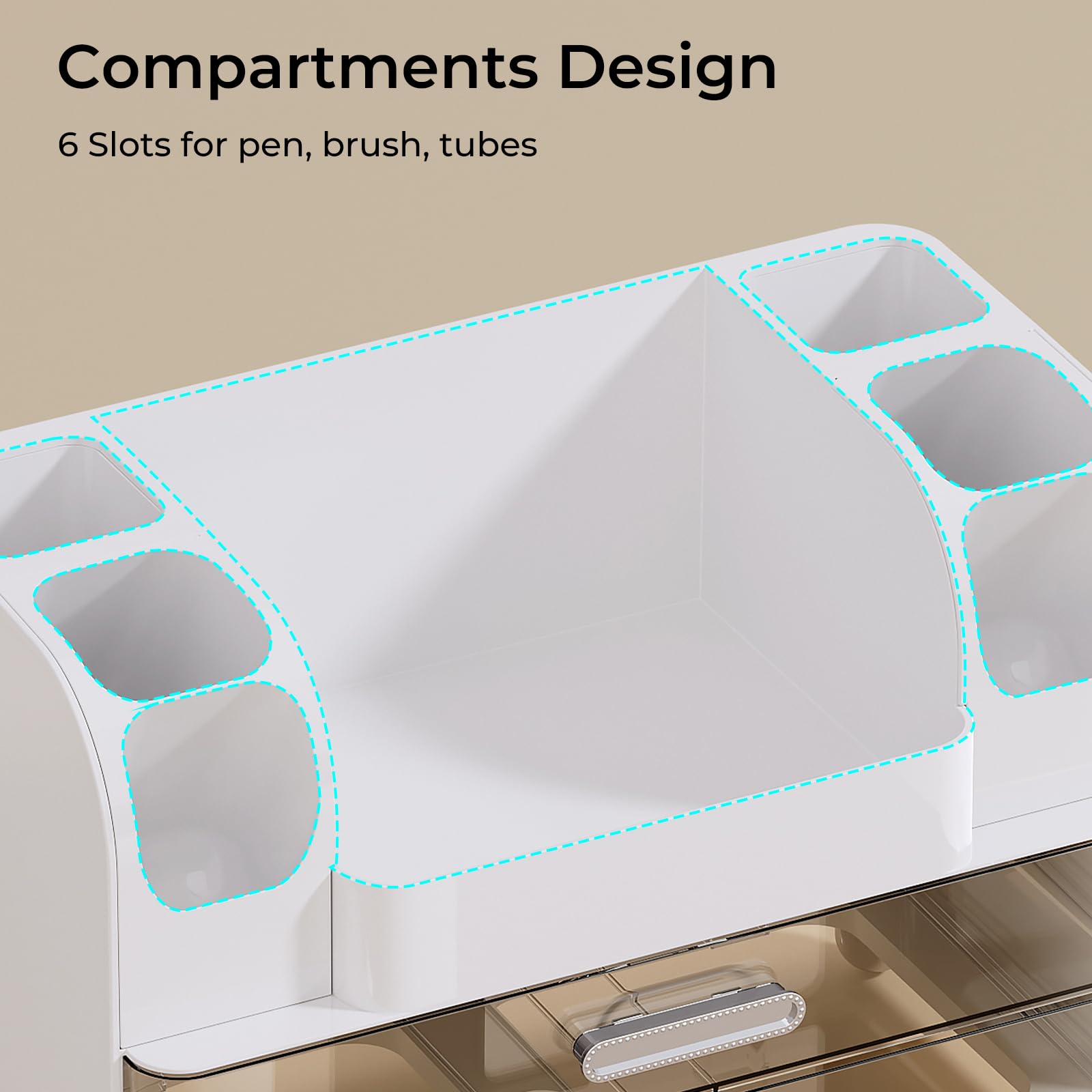 UFORU ABS material detail highlighting durable, easy-to-clean surface benefit