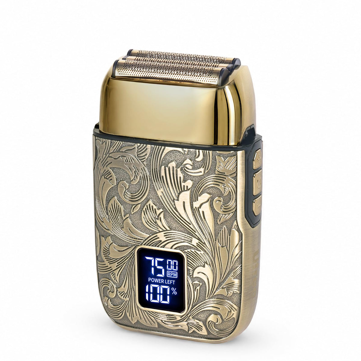 Ufree shaver front view showing sleek metal body and compact design benefit travel-ready