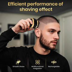 Ufree closeup of premium blades demonstrating smooth, tug-free trimming benefit