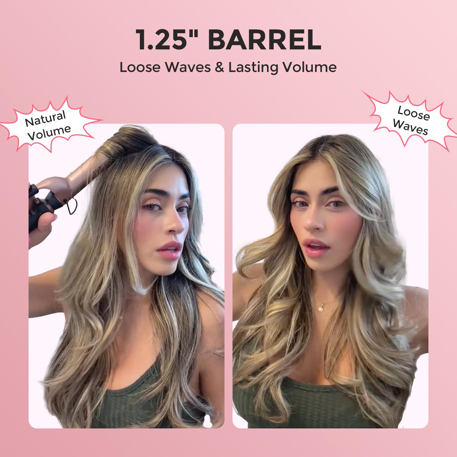 Ufree in-use straightening on short hair producing smooth frizz-free finish