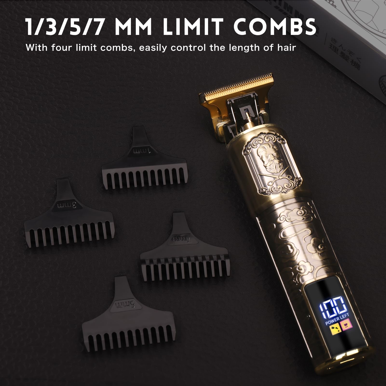 Ufree trimmer placed on bathroom counter for travel-ready grooming convenience