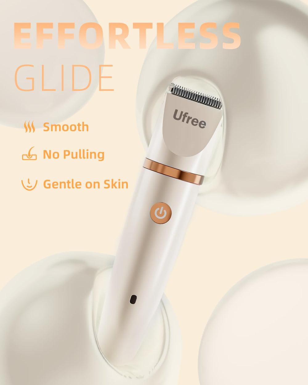 Ufree trimmer tucked inside a beach bag illustrating travel-ready grooming convenience