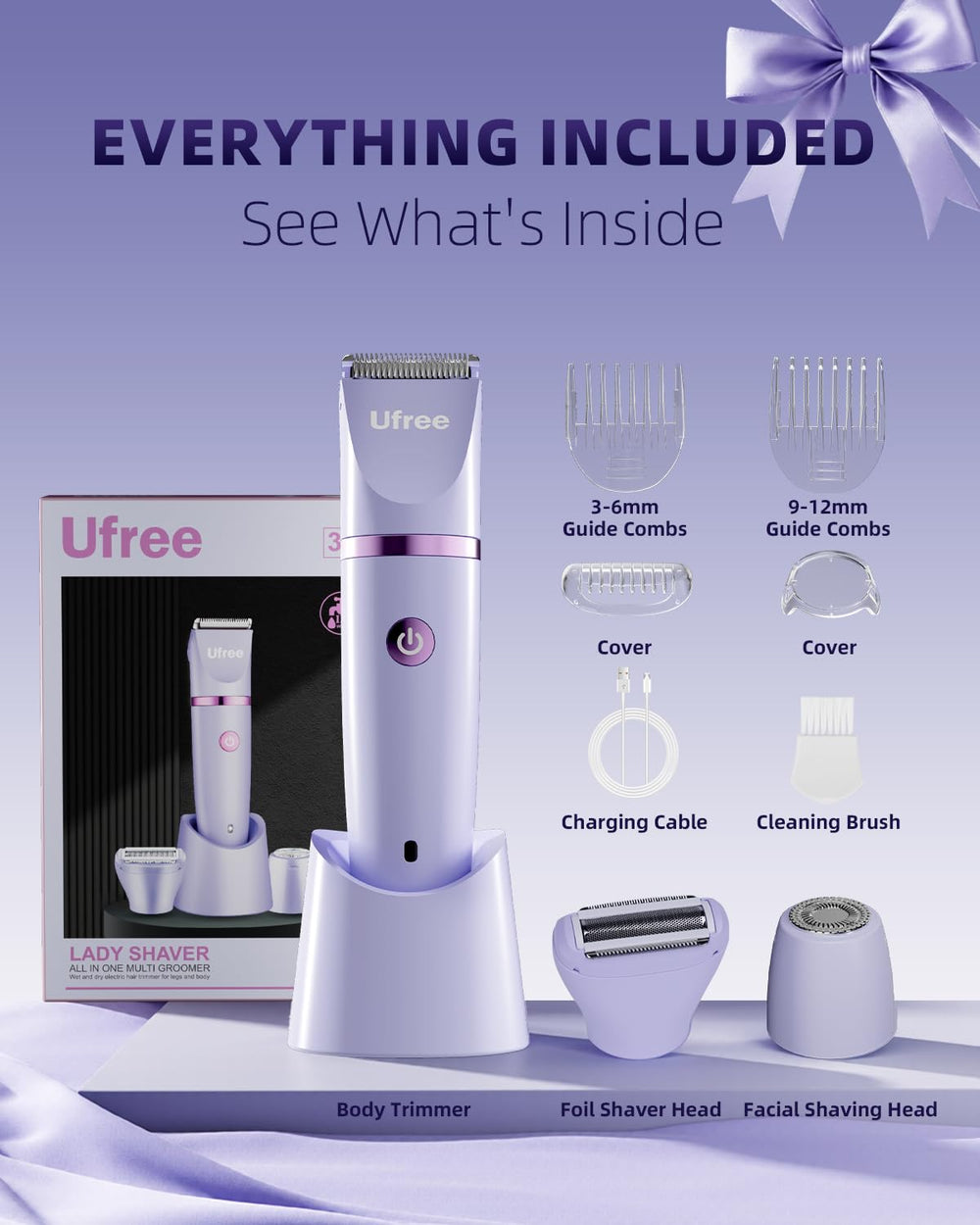 Ufree packaging and branding label emphasizing ready-to-gift presentation and quality