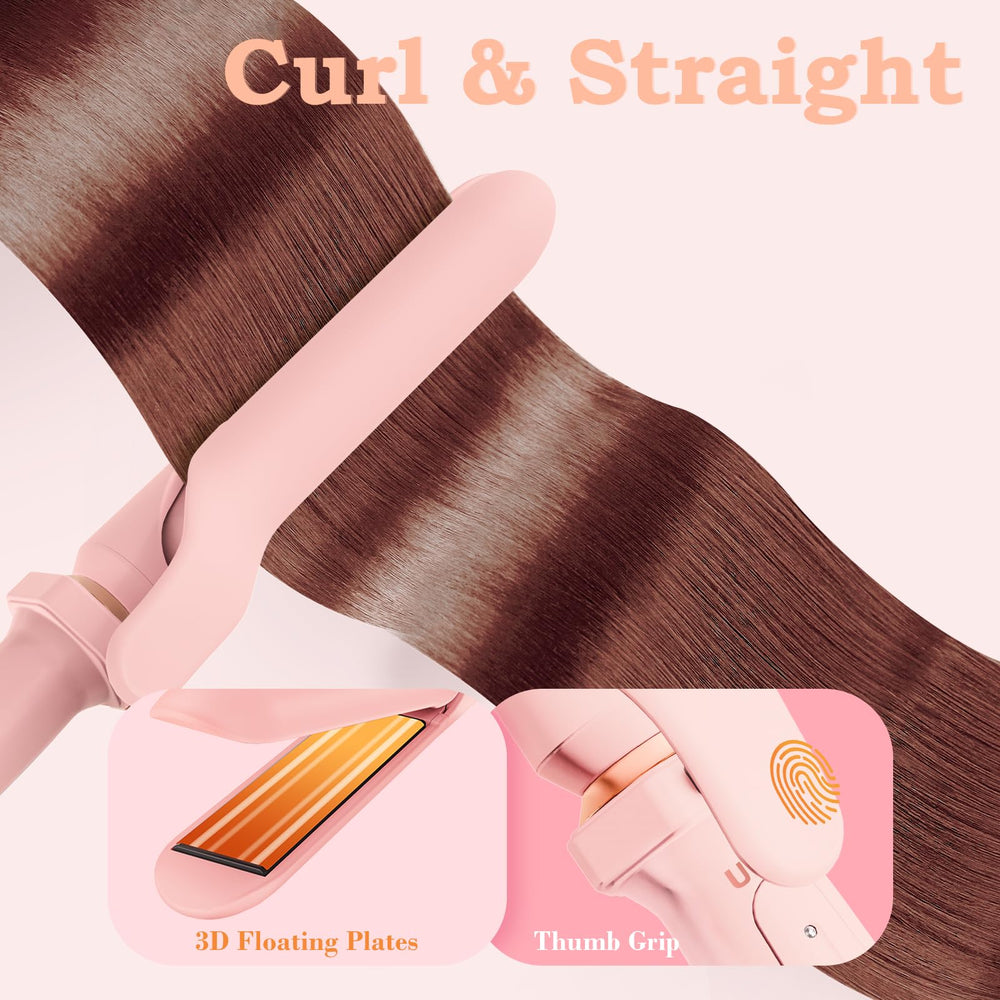 Ufree straightener attachment closeup delivering sleek, frizz-free results