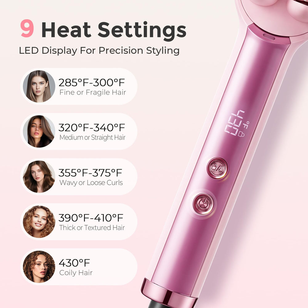 Ufree styling in use on curly hair smoothing frizz and creating shine