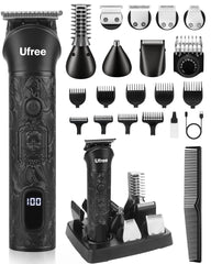 Ufree trimmer front view showing full kit and tidy storage benefit