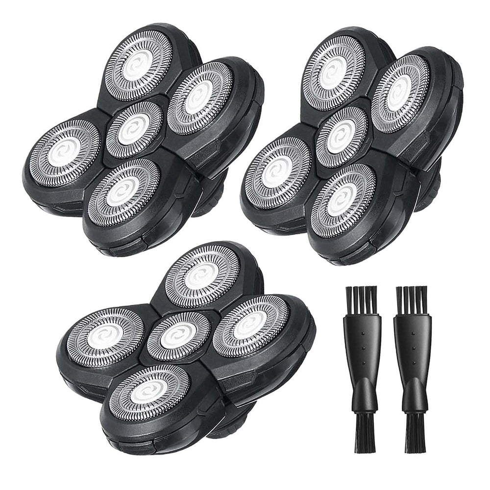 uijino Groomi front packaging showing three sealed replacement heads and benefits