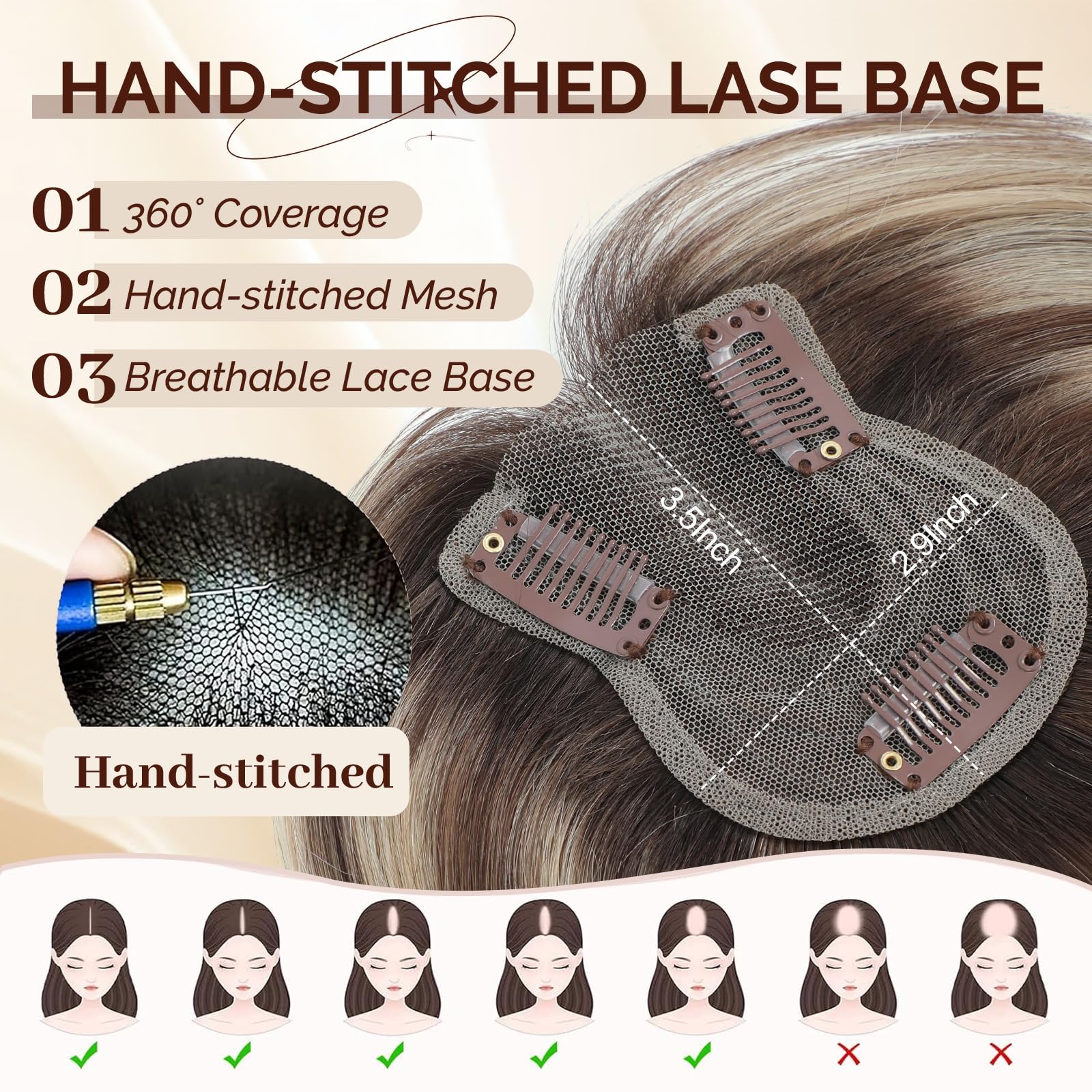 UIPEUBO anti-slip clips and breathable undercarriage for secure wear