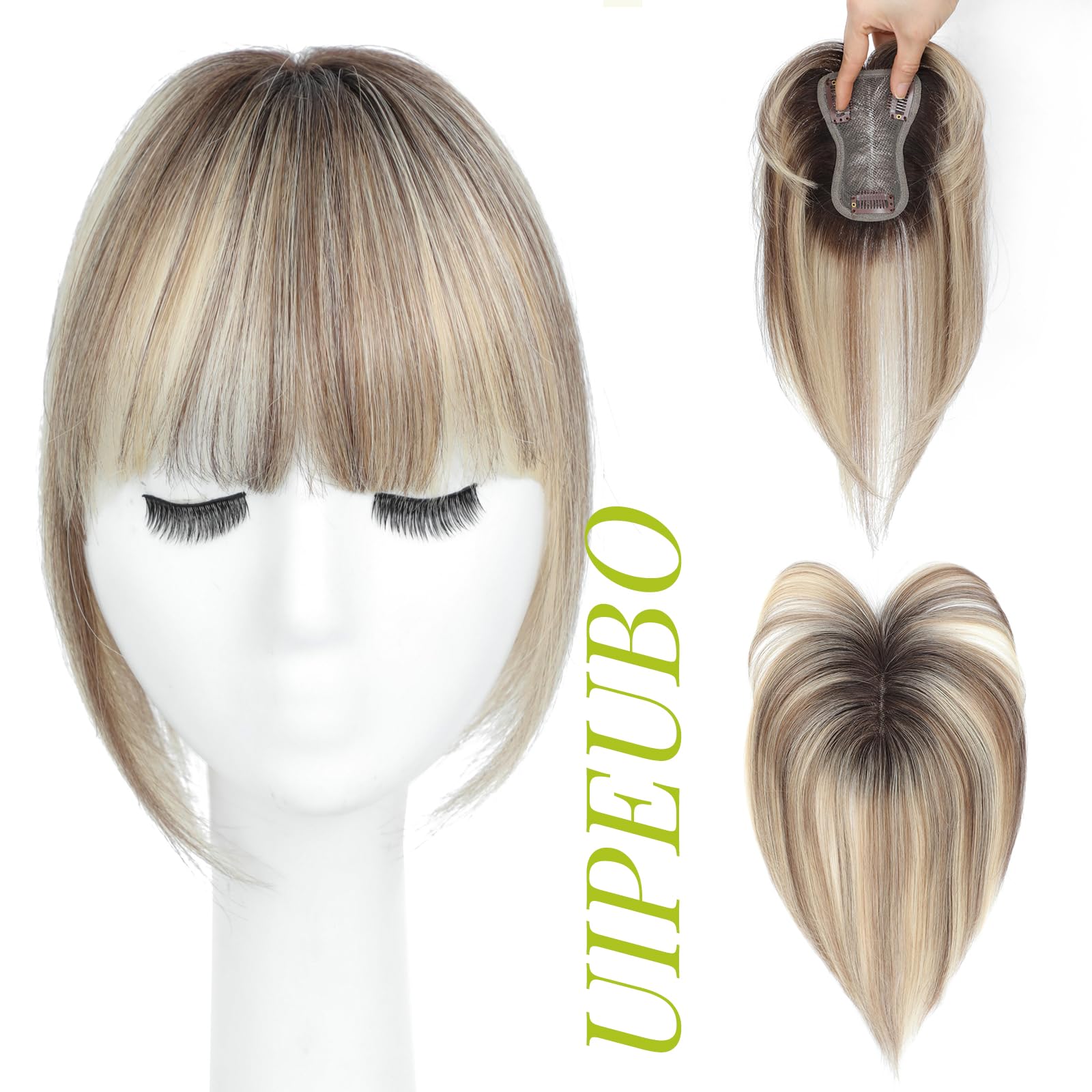 UIPEUBO close-up of hand-tied Swiss lace base for realistic roots