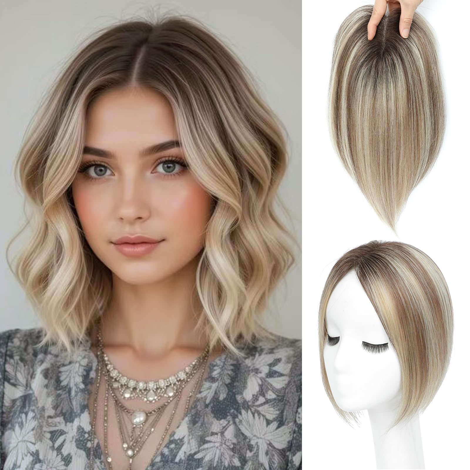 UIPEUBO front view showing natural ombre coverage and instant volume
