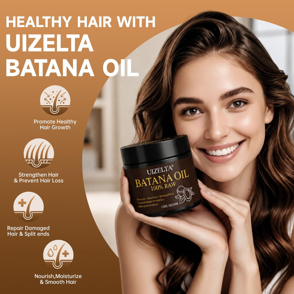 UIZELTA oil applied to scalp with fingers to nourish and soothe