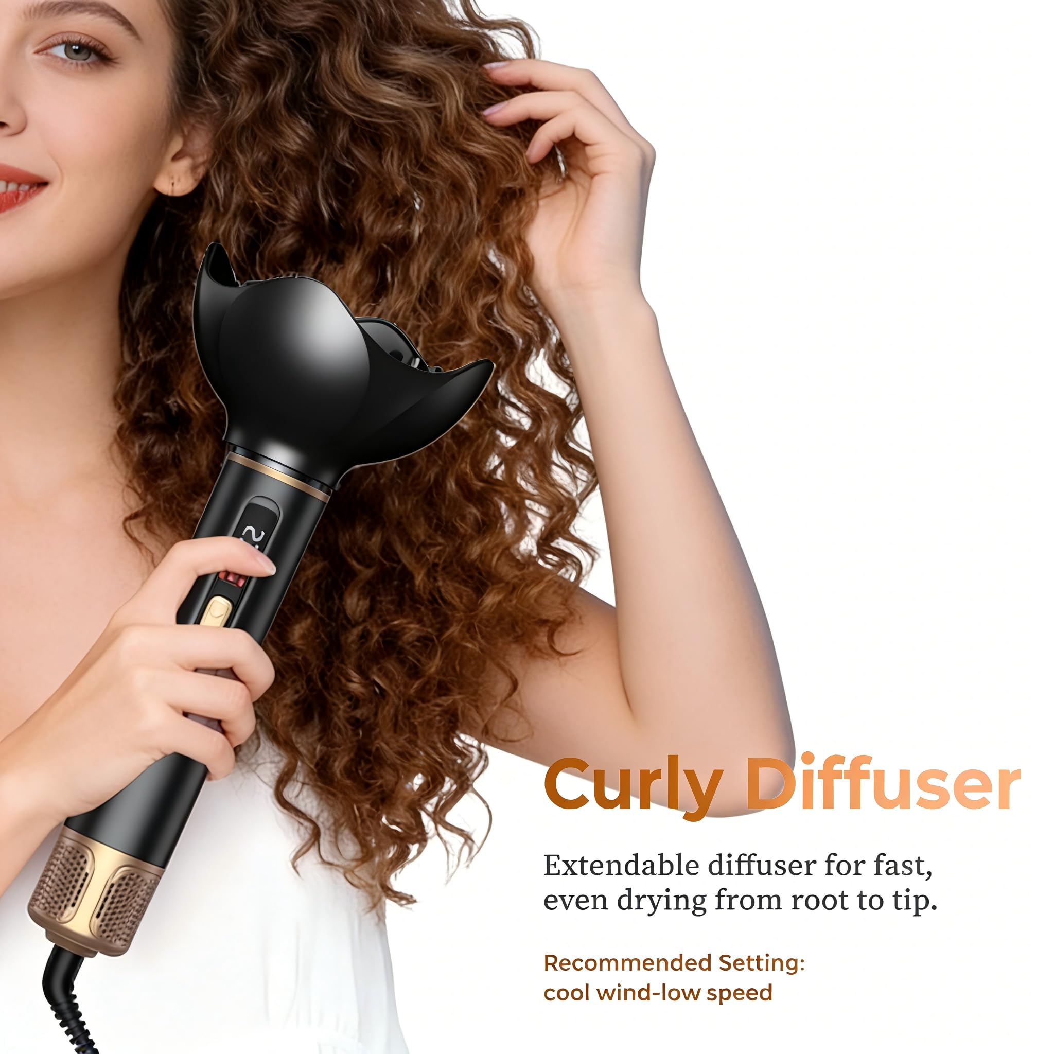 UKLISS straightening massage brush smoothing hair and boosting shine