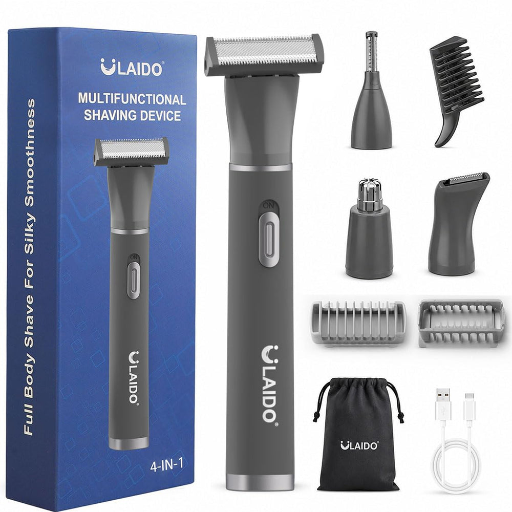 ULAIDO front view of groomer showing whole device and controls for clear operation