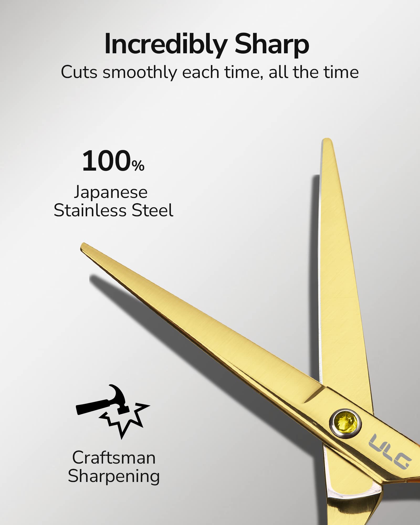 ULG detachable gold finger rest detail showing customizable balance and comfort