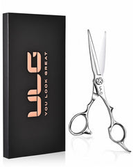 ULG scissors front view showing packaging and professional finish for confidence