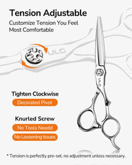 ULG ergonomic handle detail with finger rest for reduced wrist strain benefit
