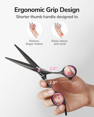 ULG handle offset grip detail demonstrating ergonomic reduced wrist strain