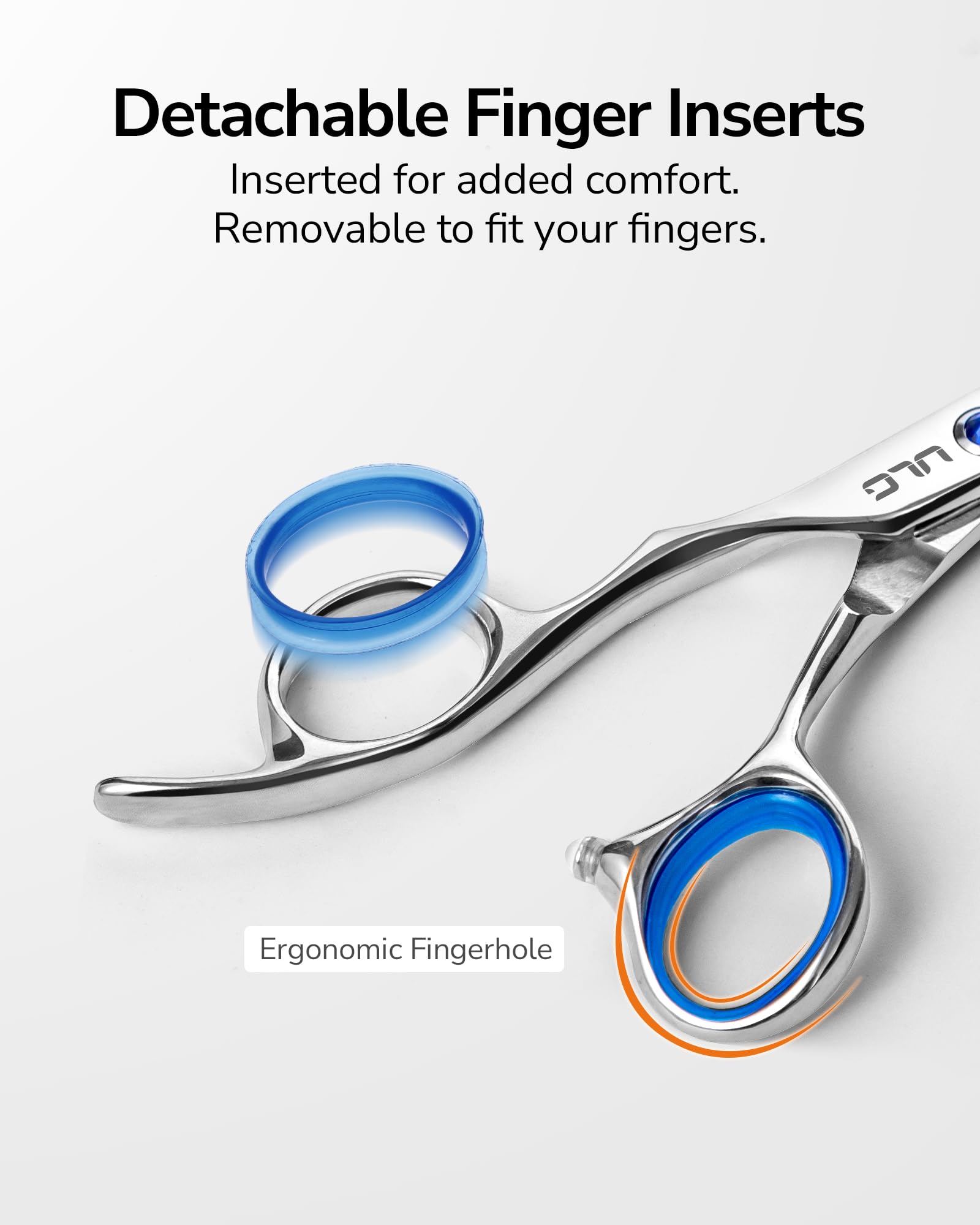 ULG in-use by left-handed stylist demonstrating control and accurate sectioning benefit