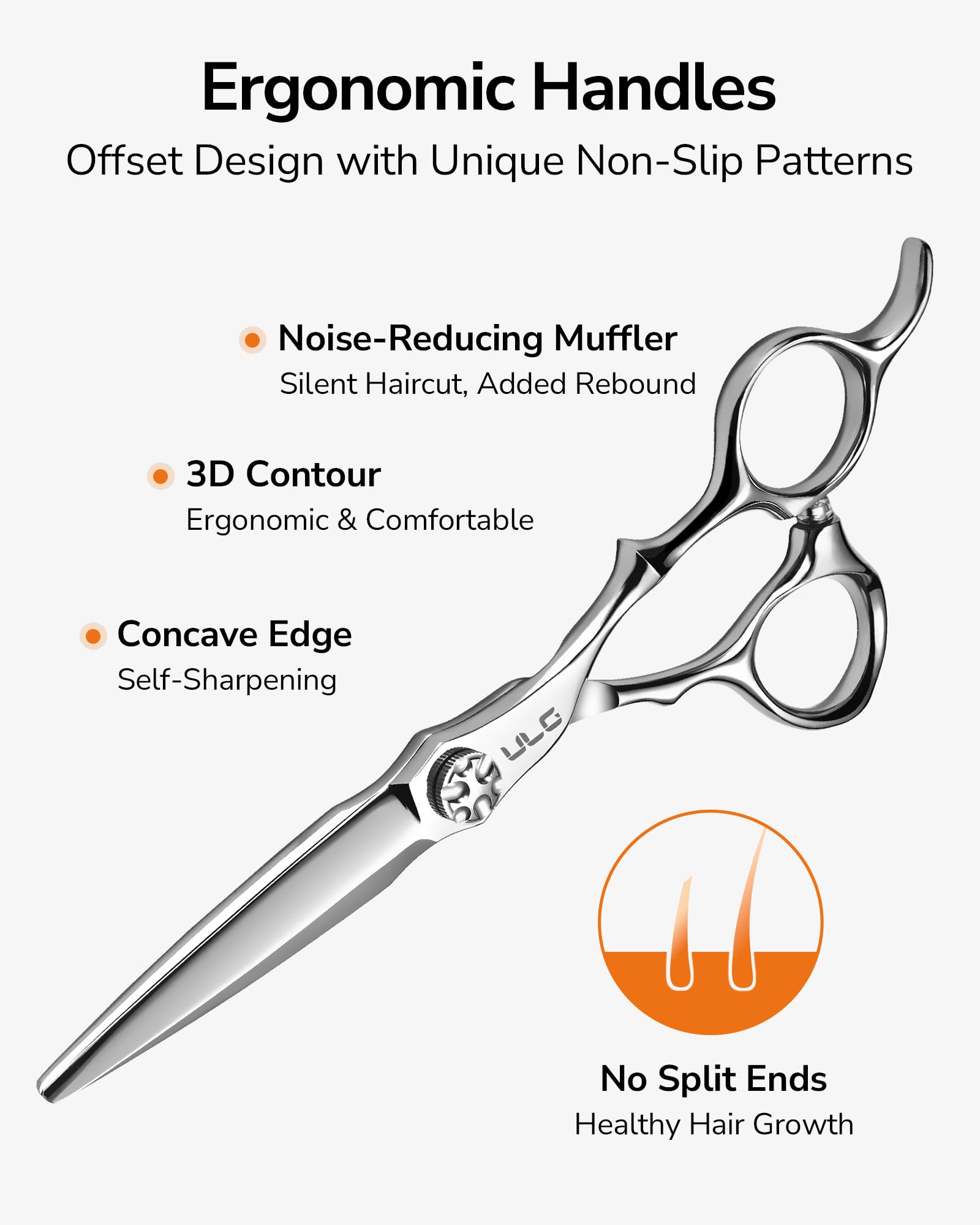 ULG scissors packed in stylist bag ready for on-the-go professional convenience