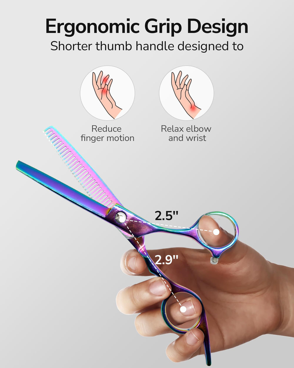 ULG pivot with blue diamond detail offering smooth tension adjustment benefit