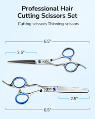 ULG thinning shears blade close-up showing clean texturizing and blending benefit