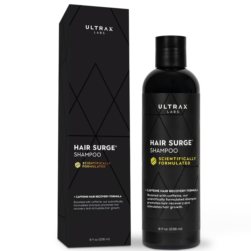 Ultrax Labs front bottle view showing label and size, highlights portability
