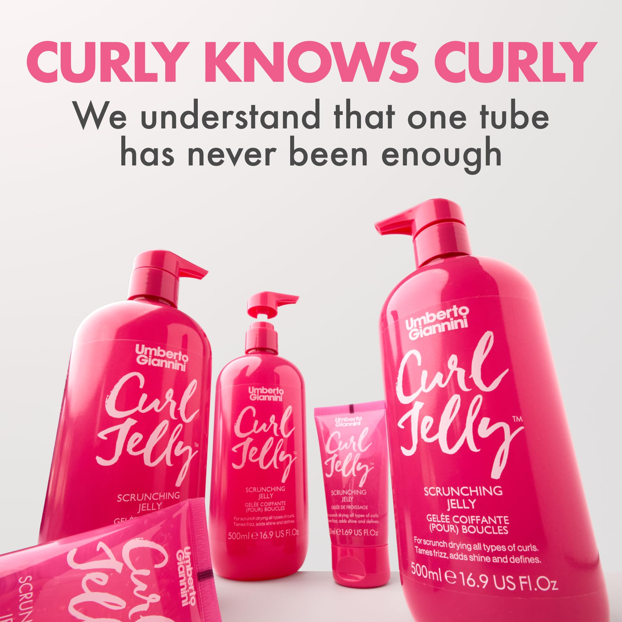Umberto Giannini defined curls close-up showing shine and reduced frizz