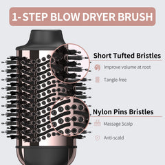Umeely brush in use drying long hair for fast salon-style results