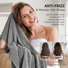 Umisleep microfiber close-up highlighting soft texture that reduces frizz
