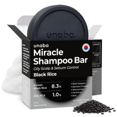 unaba front packaging showing clear product and benefits for clean hair