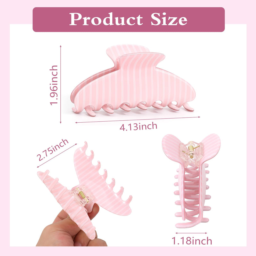 Unbednigt clip holding a half-up style on curly hair showing no pulling or dents