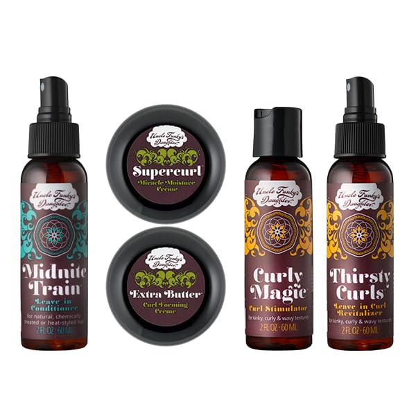 Uncle Funky's Daughter Supercurl cream close-up showing creamy texture for easy detangling