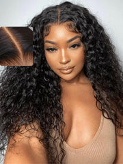 UNICE front view of 18 inch wig showing natural hairline and ready-to-wear benefit