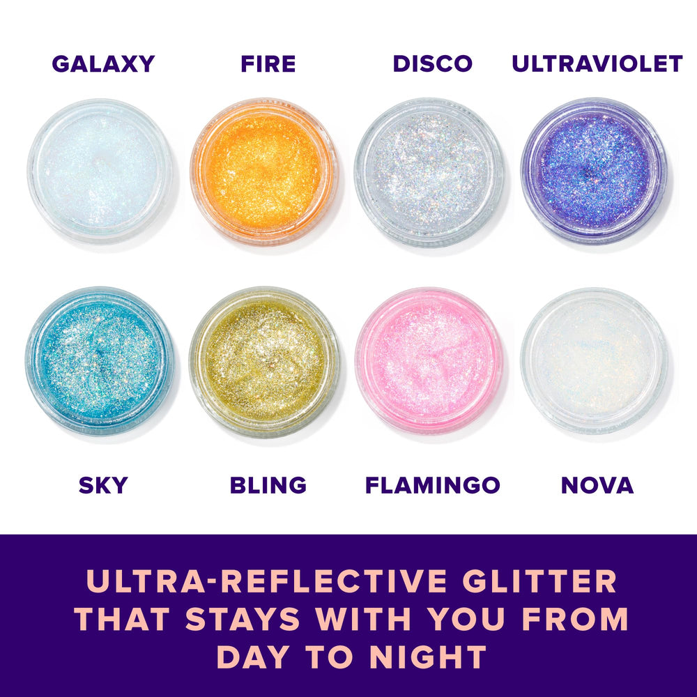 UNICORN SNOT worn at a festival adding vibrant sparkle and camera-ready glow