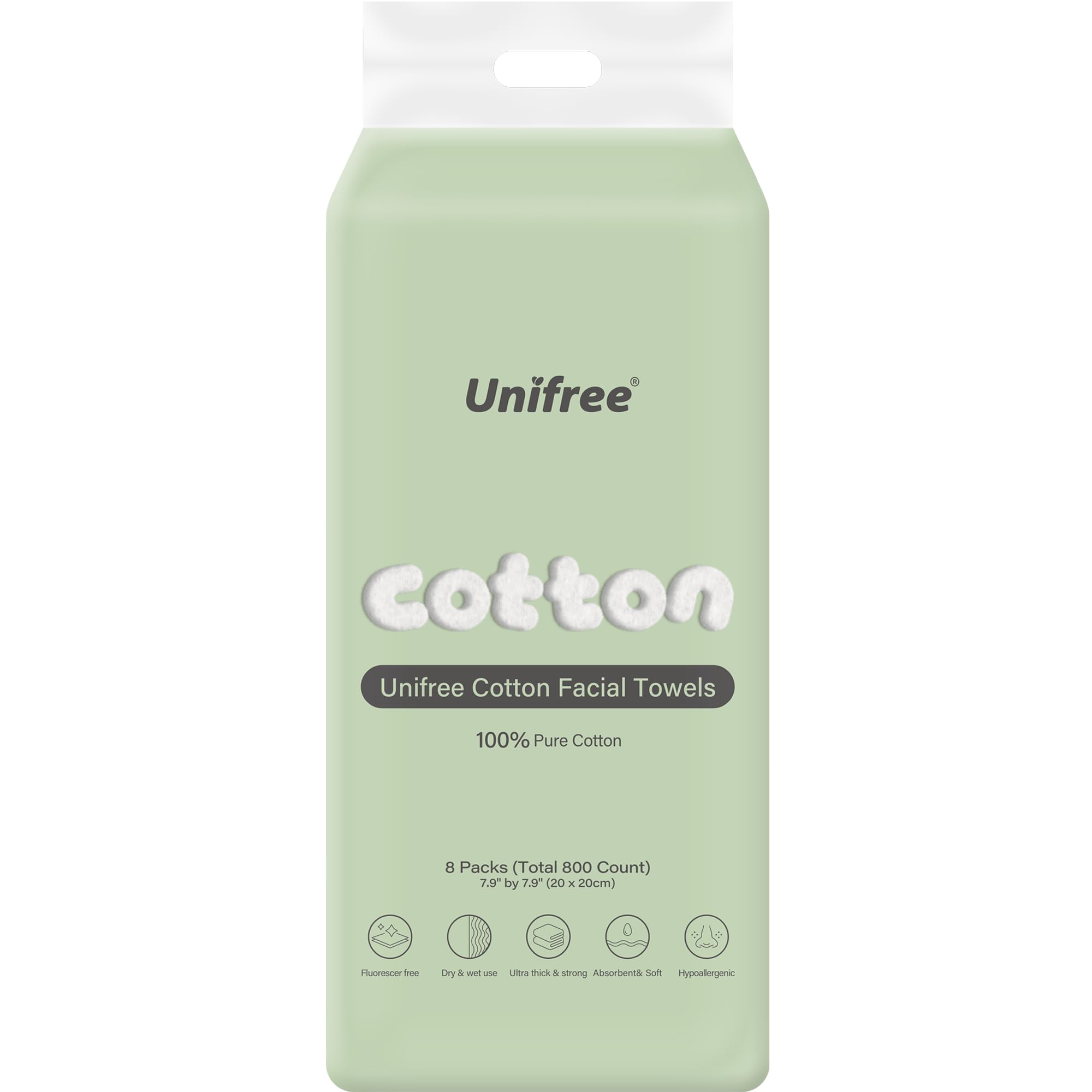 UNIFREE front packaging 8-pack showing quantity and value