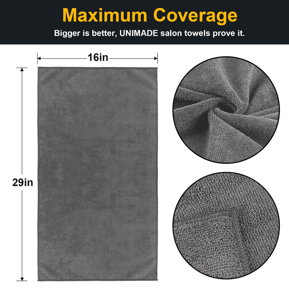 UNIMADE microfiber close-up showing soft texture and absorbency