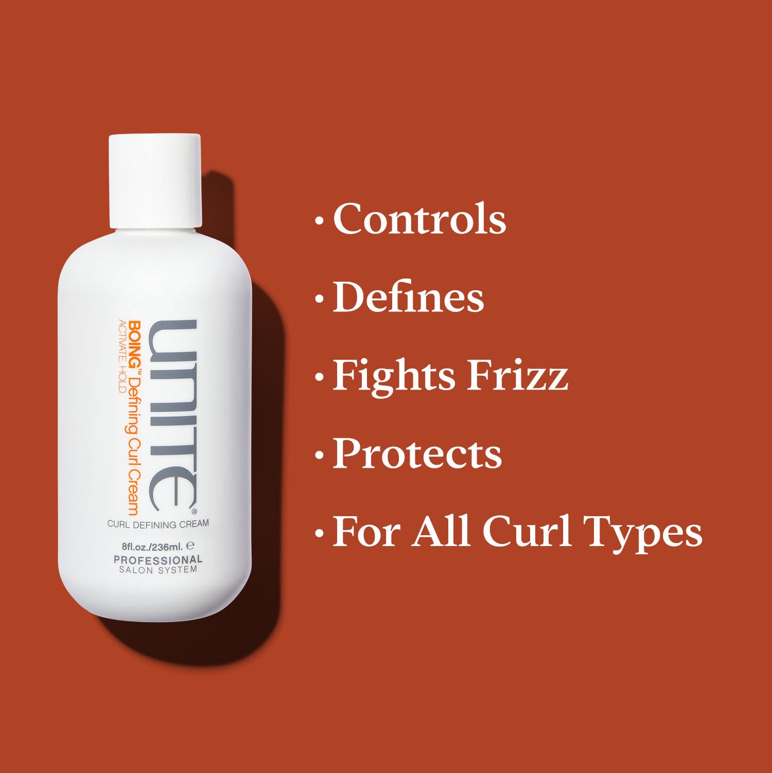 UNITE BOING being applied to hair in hand demonstrating even distribution and hydration
